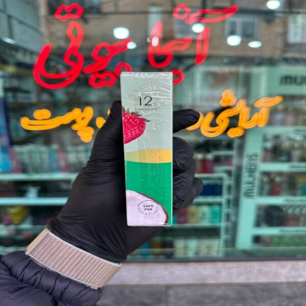 کاندوم میوه ای چرچیلز با فرم بدنه ساده 12 عددی